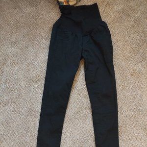 Women's Indigo Blue Black Maternity Jeans